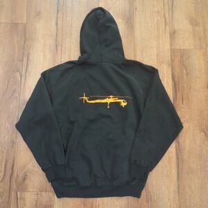 VTG Helicopter Adult XL Sweatshirt Hoodie Call of Duty Warfare Gun Cyber Tech